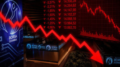 Borsa sert düşüşle kapandı