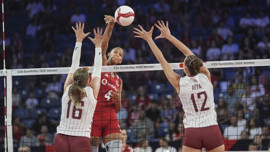 A Milli Kadın Voleybol Takımı, Letonya'ya set vermedi