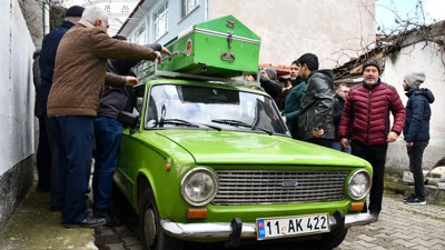 Vasiyeti yerine getirildi, "Murat 124" ile tabutu taşındı