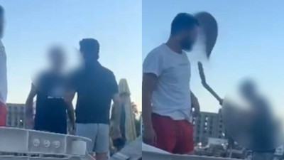 Halk plajında şezlong gerginliği! İşletmeci tatilcilerin üzerine kürekle kum fırlattı