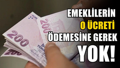 Emeklilerin bilmediği muafiyet! O ödemeyi yapmanıza gerek yok