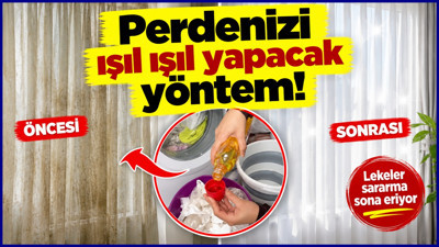 Perdelerdeki sarı lekeleri yok eden yöntem: Işıl ışıl olacak