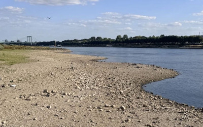 Almanya'da Ren Nehri'nde kuraklık alarmı