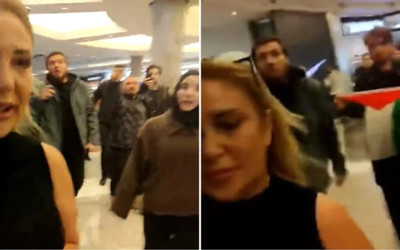 İstinye Park'ta Klodya Medina Halfon'a protesto: Polis ekipleri sevk edildi