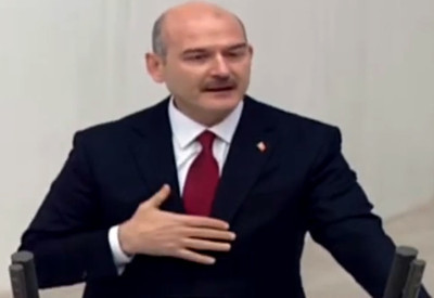 Meclis kürsüsünde zor anlar - Bakan Soylu gözyaşlarını tutamadı!