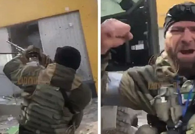 Çeçen askerlerin o anları sosyal medyada gündem oldu: Ağır silahlarla ateş edip tekbir getirdiler