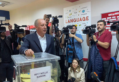 Memleket Partisi Genel Başkanı Muharrem İnce oyunu kullandı