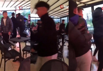 Starbucks'ta İsrail protestocuları ile müşteriler arasında tartışma!