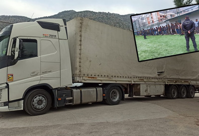 TIR'dan 61 göçmen çıktı