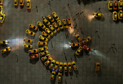 İstanbul'da taksiciler şehitler için konvoy oluşturdu