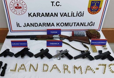 Karaman'da silah kaçakçılığı operasyonu