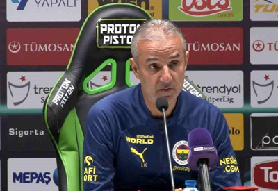 Fenerbahçe Teknik Direktörü İsmail Kartal'ın basın toplantısına bir kişi katıldı