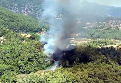 Milas’ta orman yangını! Müdahale için 4 uçak ve 3 helikopter havalandı...