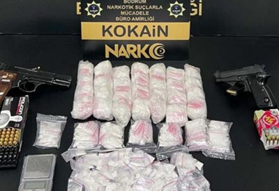 Bodrum'da 'Tina' ile yapılan aramada 765 paket kokain ele geçirildi