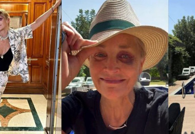 Sharon Stone tuvalette kaza geçirdi