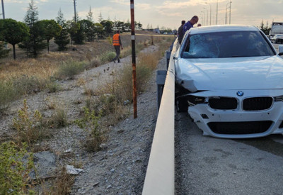 Konya'da kaza yaptığı aracının parçalarını toplayan sürücüye otomobil çarptı