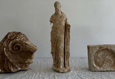 Muğla'da tarihi eser operasyonu; Kral Hekatomnos'un heykeli ele geçirildi