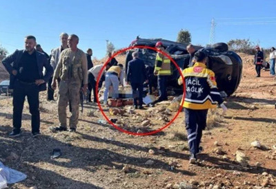 Mardin’de kontrolden çıkan araç takla attı: 4 ölü, biri bebek 4 yaralı