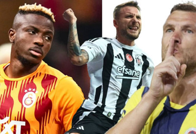 Süper Lig'de gol krallığında nefes kesen rekabet; Osimhen, Immobile, Dzeko, Banza kaç gol attı?