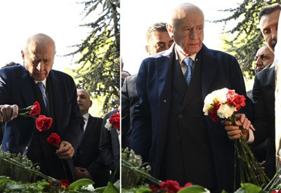 Bahçeli, Türkeş'in mezarını ziyaret etti: "Çok mesaj verdik, onlar yeter"