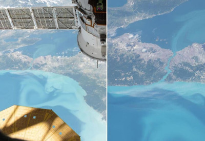 NASA'nın İstanbul görüntüleri hayran bıraktı! Boğaz turkuaza büründü