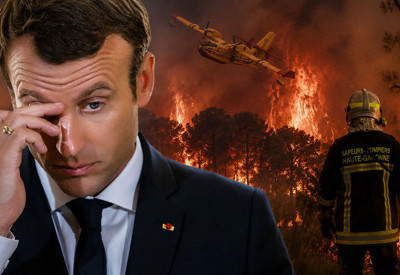 Fransa Cumhurbaşkanı Macron: Eşi benzeri görülmemiş bir yangınla karşı karşıyayız