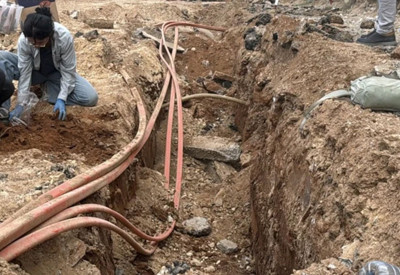 Muğla'da altyapı çalışmaları sırasında mezar kalıntıları bulundu