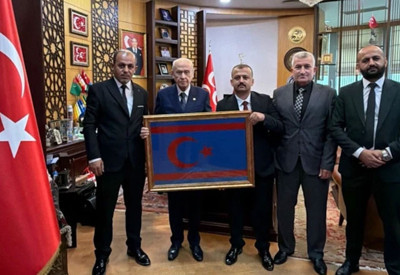 Suriye Türkmenlerinden Devlet Bahçeli'ye ziyaret: Suriye ordusunda yeniden yapılanma gündemi