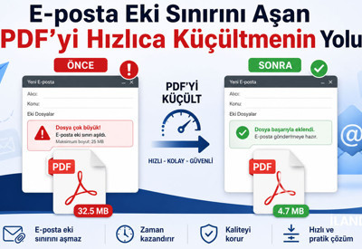 E-posta Eki Sınırını Aşan PDF’yi Hızlıca Küçültmenin Yolu