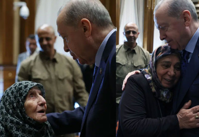 Cumhurbaşkanı Erdoğan, şehit aileleri ile bir araya geldi