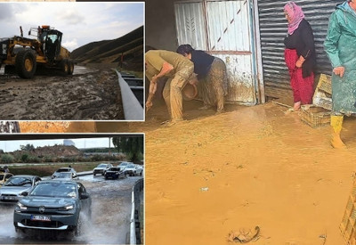 Sağanak 5 ili vurdu: Evler su altında, yollar göle döndü