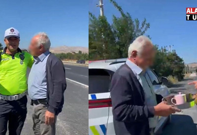 Ceza yememek için eşini yolda bırakıp uygulamaya girdi, polisten "evde bulaşık yıkama cezası" aldı
