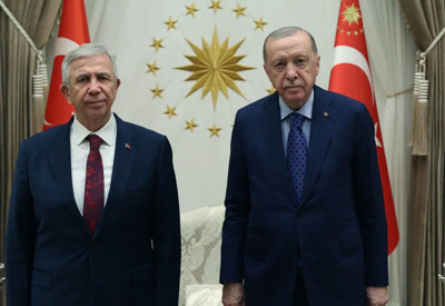 Cumhurbaşkanı Erdoğan, Mansur Yavaş'ı kabul etti