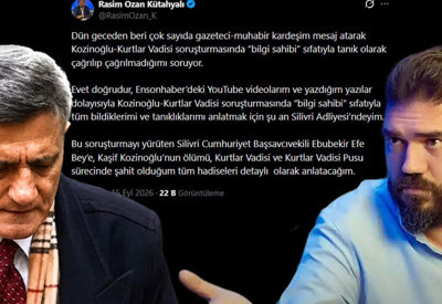 Kaşif Kozinoğlu soruşturması | Başsavcılık'tan Kütahyalı'ya yalanlama
