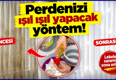 Perdelerdeki sarı lekeleri yok eden yöntem: Işıl ışıl olacak