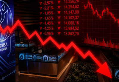 Borsa sert düşüşle kapandı