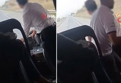 Yolcuların canını hiçe saydılar! Seyir halindeki otobüste pes dedirten şoför değişimi
