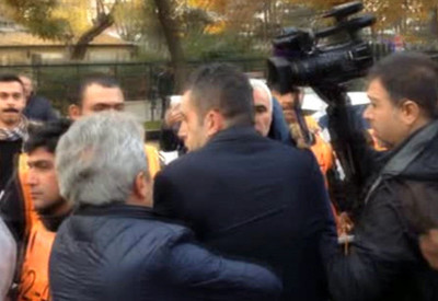 Özel güvenlik Bakan'ın girişine izin vermedi