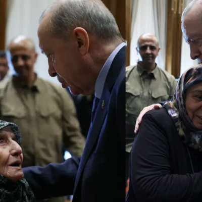 Cumhurbaşkanı Erdoğan, şehit aileleri ile bir araya geldi