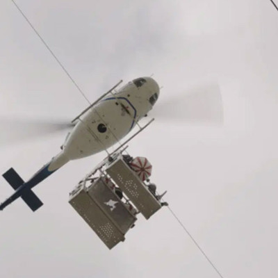 Giresun'da elektrik dağıtım şirketine ait helikopter düştü