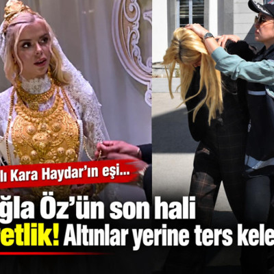 Vanlı Kara Haydar'ın eşi Çağla Öz'ün son hali ibretlik altınlar yerine ters kelepçe