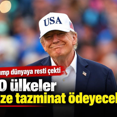 Trump dünyaya resti çekti: ''Savaşta bize yardım etmeyen ülkeler tazminat ödeyecek''