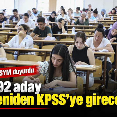 ÖSYM duyurdu: 392 aday yeniden KPSS'ye girecek