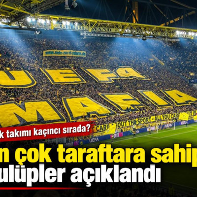 En çok taraftara sahip kulüpler açıklandı: Türk takımı kaçıncı sırada?