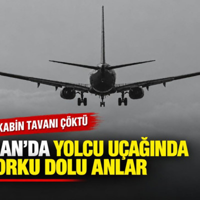 İran’da yolcu uçağında korku dolu anlar: Kabin tavanı çöktü