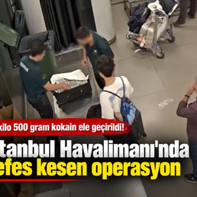 İstanbul Havalimanı'nda 51 kilo 500 gram kokain ele geçirildi