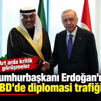 Cumhurbaşkanı Erdoğan'ın ABD'de diplomasi trafiği