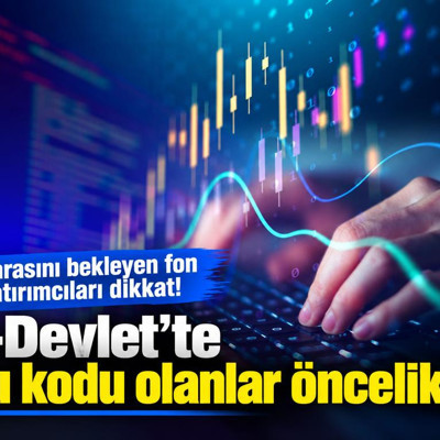 Parasını bekleyen fon yatırımcıları dikkat! e-Devlet'te bu kodu olanlar öncelikli
