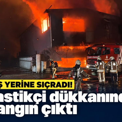 Esenyurt'ta iş yeri yangını. Lastikçi dükkanında çıktı, 5 iş yerine sıçradı