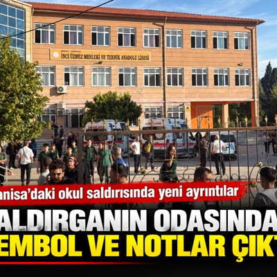 Manisa'daki okul saldırısında yeni ayrıntılar: Saldırganın odasından sembol ve notlar çıktı